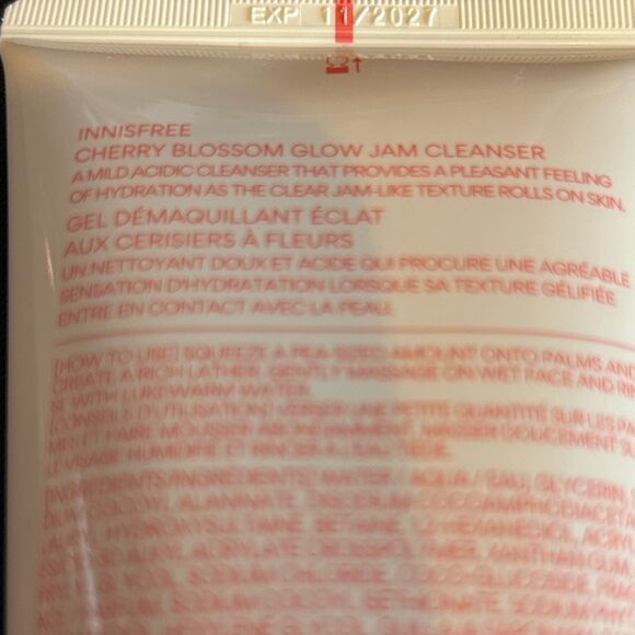 🌻 INNISFREE Cherry Blossom Glow Jam Cleanser New FullSz - Picture 4 of 9